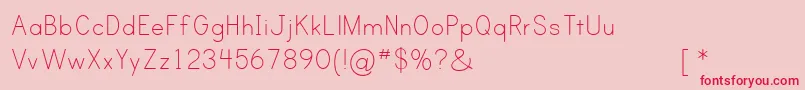 PRINC    Font – Red Fonts on Pink Background