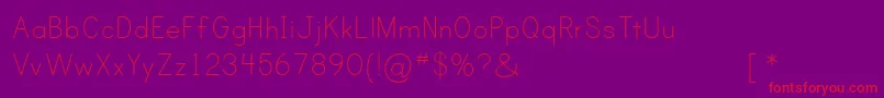 PRINC    Font – Red Fonts on Purple Background