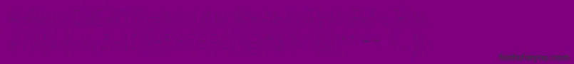 Czcionka PRIND    – czarne czcionki na fioletowym tle