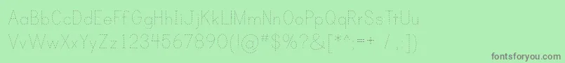 PRIND    Font – Gray Fonts on Green Background