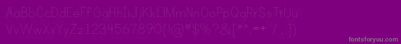 PRIND    Font – Gray Fonts on Purple Background