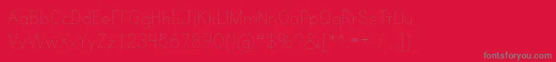 PRIND    Font – Gray Fonts on Red Background