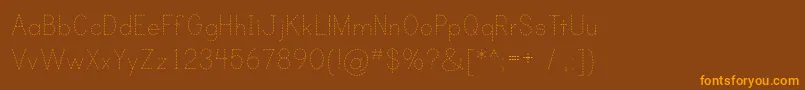 PRIND    Font – Orange Fonts on Brown Background