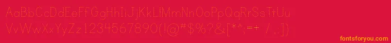 PRIND    Font – Orange Fonts on Red Background