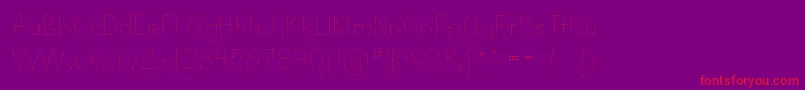 PRIND    Font – Red Fonts on Purple Background