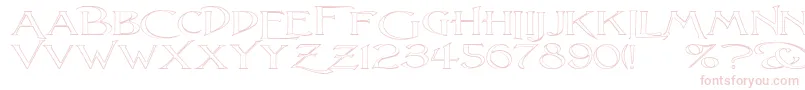 LightfootO Font – Pink Fonts on White Background
