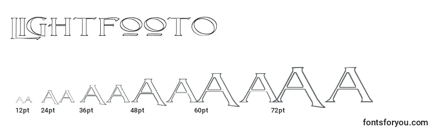 LightfootO Font Sizes