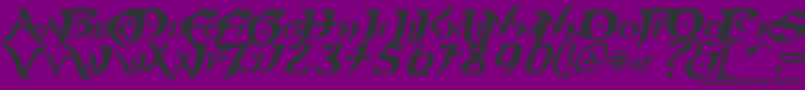 PRINP    Font – Black Fonts on Purple Background