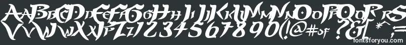 Шрифт PRINP    – белые шрифты