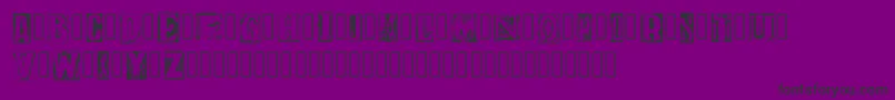 PrintRoom1 Demo Regular Font – Black Fonts on Purple Background