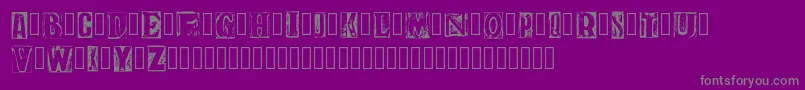 PrintRoom1 Demo Regular Font – Gray Fonts on Purple Background