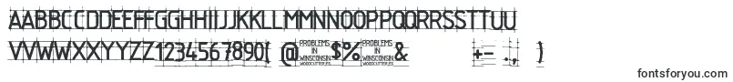 フォントProblems in Winsconsin – グリッドフォント