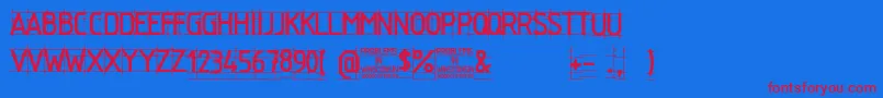 Problems in Winsconsin Font – Red Fonts on Blue Background