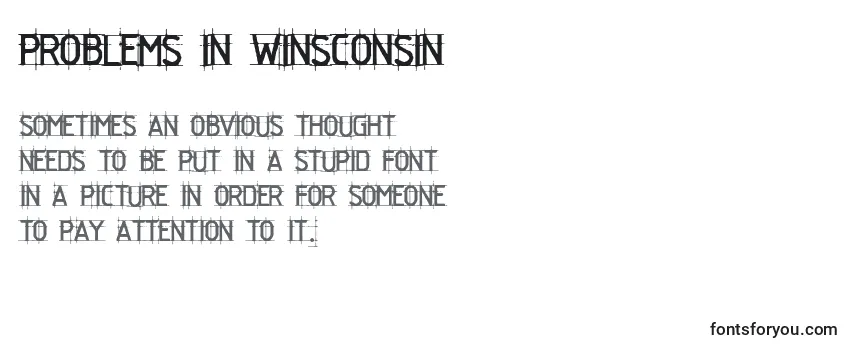 フォントProblems in Winsconsin