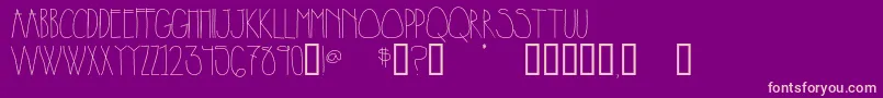 Problems Font – Pink Fonts on Purple Background