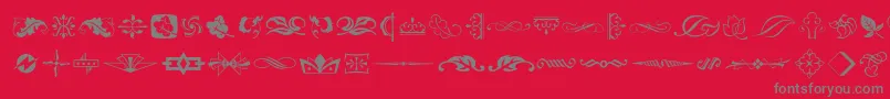 fuente Artornament – Fuentes Grises Sobre Fondo Rojo