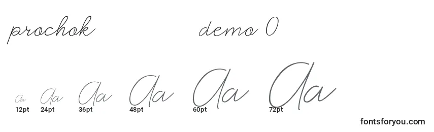 Prochok   demo 0 Font Sizes
