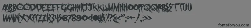 Prodigy Forever Font – Black Fonts on Gray Background