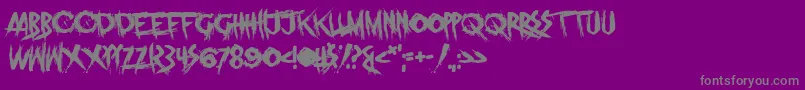 Prodigy Forever Font – Gray Fonts on Purple Background