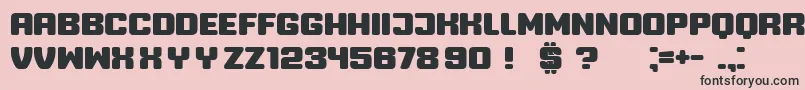 Professor Font – Black Fonts on Pink Background