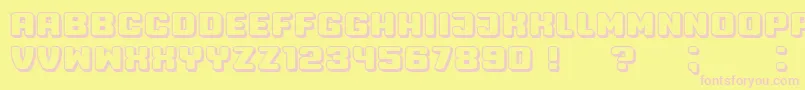 Professor3D Font – Pink Fonts on Yellow Background