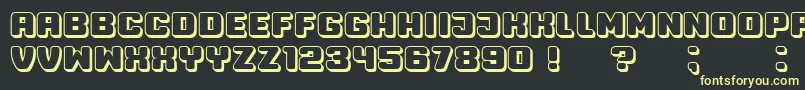 Professor3D Font – Yellow Fonts on Black Background