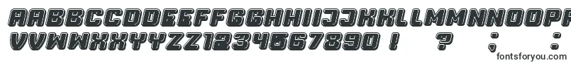 フォントProfessor3DFilled Italic – 触覚フォント