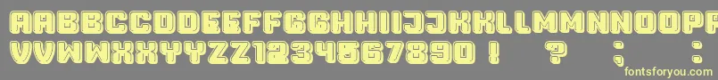 Professor3DFilled Font – Yellow Fonts on Gray Background