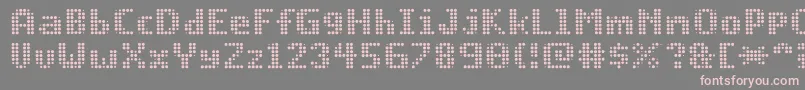 progbot Font – Pink Fonts on Gray Background