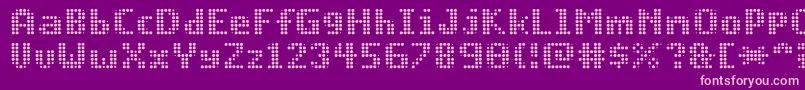 progbot Font – Pink Fonts on Purple Background