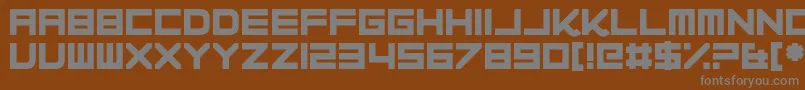 Progesterone Font – Gray Fonts on Brown Background