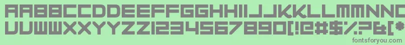 Progesterone Font – Gray Fonts on Green Background