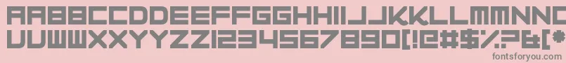 Progesterone Font – Gray Fonts on Pink Background