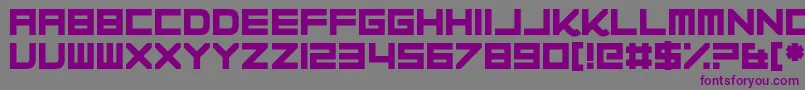 Progesterone Font – Purple Fonts on Gray Background