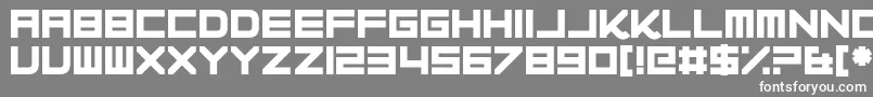 Progesterone Font – White Fonts on Gray Background