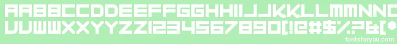 Progesterone Font – White Fonts on Green Background