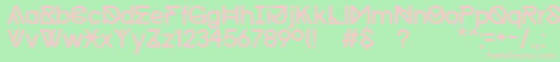 Progress Regular MAC   Kopie Font – Pink Fonts on Green Background