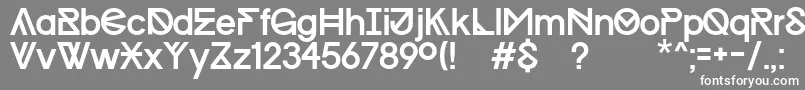 Progress Regular WIN   Kopie Font – White Fonts on Gray Background