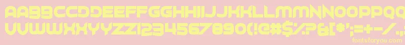 More about Project H Font Project H Font – Yellow Fonts on Pink Background
