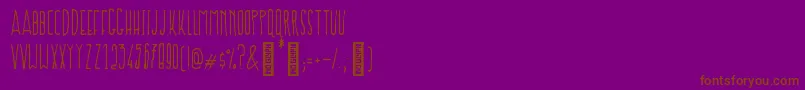 Prokopis Regular Font – Brown Fonts on Purple Background