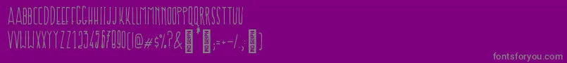 Prokopis Regular Font – Gray Fonts on Purple Background