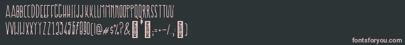 Prokopis Regular Font – Pink Fonts on Black Background