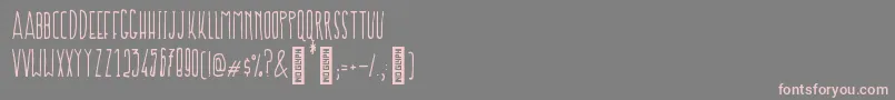 Prokopis Regular Font – Pink Fonts on Gray Background