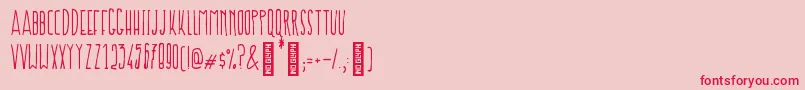 Prokopis Regular Font – Red Fonts on Pink Background