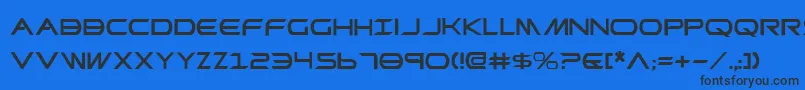 promethean Font – Black Fonts on Blue Background