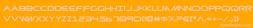 Czcionka promethean – różowe czcionki na pomarańczowym tle