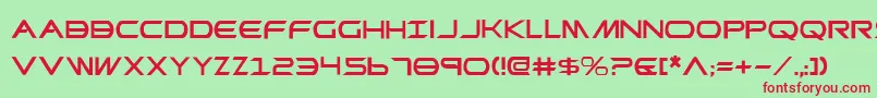 promethean Font – Red Fonts on Green Background