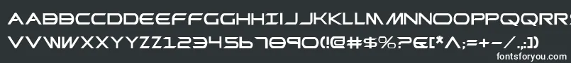 フォントpromethean – 黒い背景に白い文字