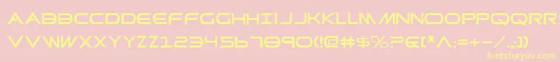 promethean Font – Yellow Fonts on Pink Background