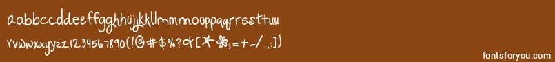 Promised Freedom Font – White Fonts on Brown Background